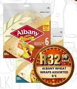 Take 'n Pay Albany wheat wraps assorted offer