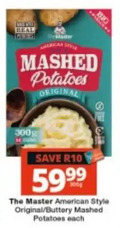 Checkers The Master American Style Mashed Potatoes offer