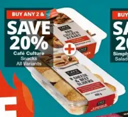 Checkers Café Culture Snacks offer