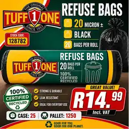 Africa Cash and Carry Tuff One Refuse Bags offer