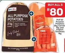 Ideal - all purpose potatoes, carrots and tomatoes