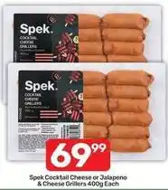 Pick n Pay Cocktail cheese or jalapeno & cheese grillers offer