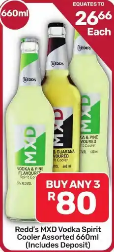 Pick n Pay Hypermarket Redd's MXD Vodka Spirit Cooler Assorted offer