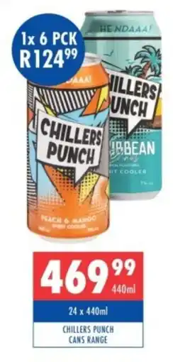Ultra Liquors Chillers Punch Cans Range offer
