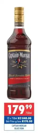Ultra Liquors Captain Morgan Black Rum offer
