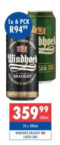 Ultra Liquors Windhoek Draught offer