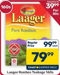 Pick n Pay Hypermarket Laager Rooibos Teabags offer