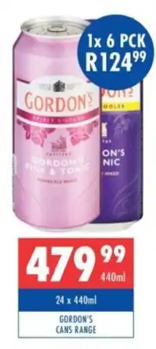 Ultra Liquors Gordon's Gin Range offer
