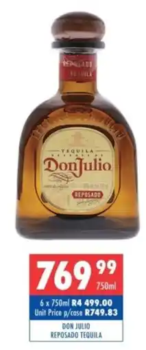 Ultra Liquors Don Julio Reposado Tequila offer