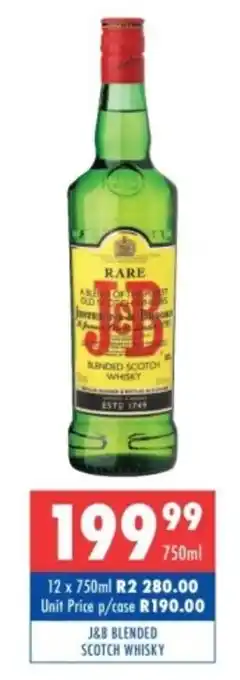 J&B Blended Scotch Whisky