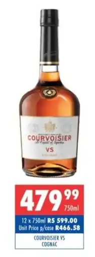 Ultra Liquors Courvoisier VS Cognac offer