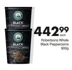 Save Hyper Robertsons Whole Black Peppercorns offer