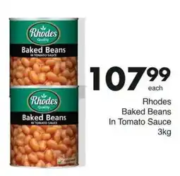 Save Hyper Rhodes Baked Beans In Tomato Sauce offer