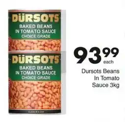 Save Hyper Dürsots Baked Beans In Tomato Sauce Choice Grade offer