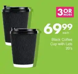 Save Hyper Black Coffee Cup with Lids offer