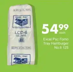 Save Hyper Excel Pac Fomo Tray Hamburger No.6 offer