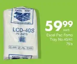 Save Hyper Excel Pac Fomo Tray No.40/41 offer