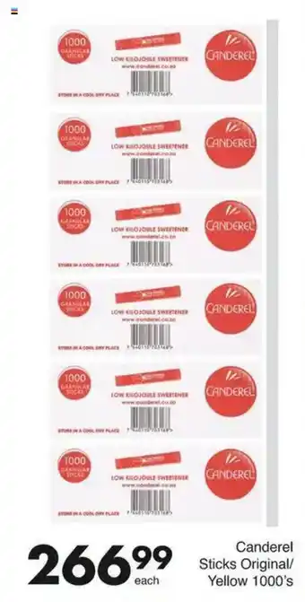 Save Hyper Canderel Sticks Original/ Yellow 1000's offer