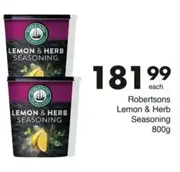 Save Hyper Robertsons Lemon & Herb Seasoning offer