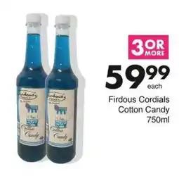 Save Hyper Firdous Cordials Cotton Candy offer