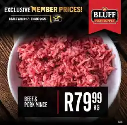 Bluff Meat Supply Beef & Pork Mince offer