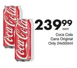 Save Hyper Coca Cola Cans Original offer