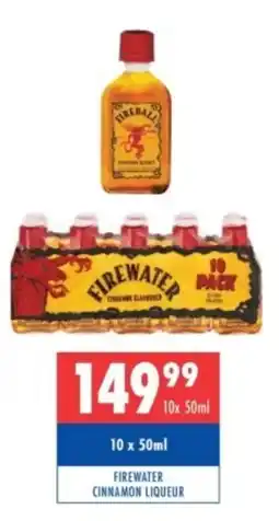 Ultra Liquors Firewater Cinnamon Liqueur offer