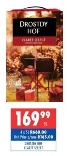 Ultra Liquors Drostdy Hof Claret Select offer