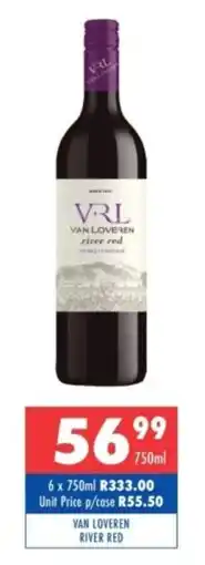 Ultra Liquors Van Loveren River Red offer