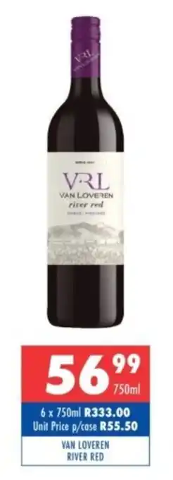 Ultra Liquors Van Loveren River Red offer