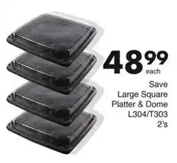 Save Hyper Large Square Platter & Dome offer