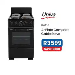 OK Furniture Univa 4-Plate Compact Cable Stove offer
