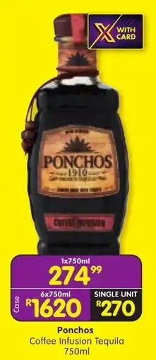 Shoprite Liquor Ponchos Coffee Infusion Tequila offer