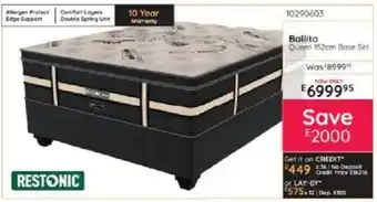 Ballito Queen 152cm Base Set