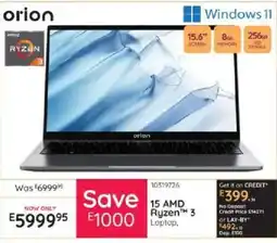 Bradlows 15 AMD Ryzen 3 Laptop offer