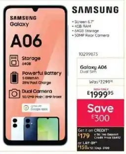 Bradlows SAMSUNG Galaxy A06 offer