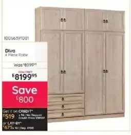 Bradlows Diva 4 Piece Robe offer