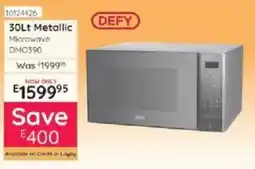 Bradlows DEFY 30Lt Metallic Microwave offer