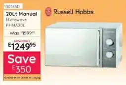 Bradlows Russell Hobbs 20Lt Manual Microwave offer