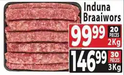 Supa Store Induna Braaiwors offer