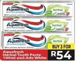 Supa Store Aquafresh Herbal Tooth Paste offer