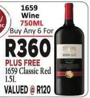 Supa Store 1659 Wine offer