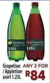 Supa Store Grapetiser / Appletiser offer