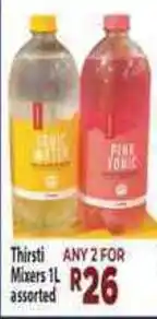 Supa Store Thirsti Mixers 1L Assorted offer