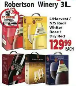 Supa Store Robertson Winery L/Harvest/ N/S Red/ White/ Rose/ Dry Red offer