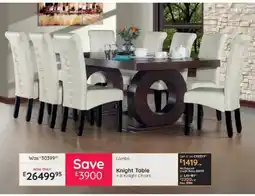 Bradlows Knight Table + 8 Knight Chairs offer