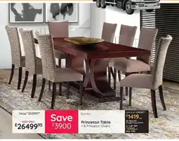 Bradlows Princeton Table + 8 Princeton Chairs offer