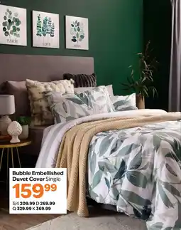 Sheet Street Bubble Embellished Duvet Cover Single offer