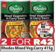 Supa Store Rhodes Mixed Vegetables in Curry Sauce offer