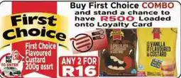 Supa Store First Choice Flavoured Custard offer